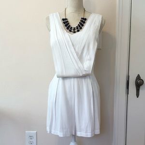 BCBGeneration White Romper with Pockets